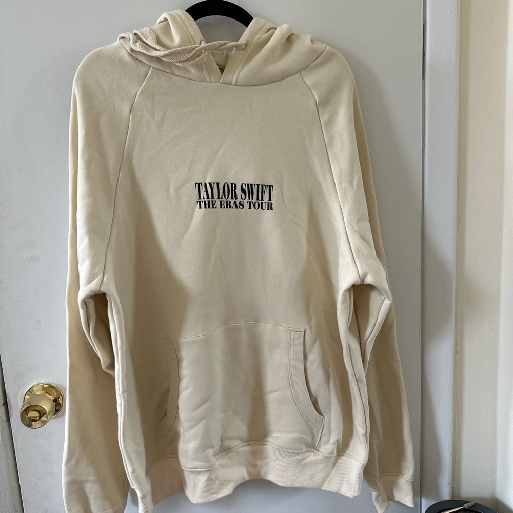 Taylor Swift Eras Tour Beige Hoodie Size Large L